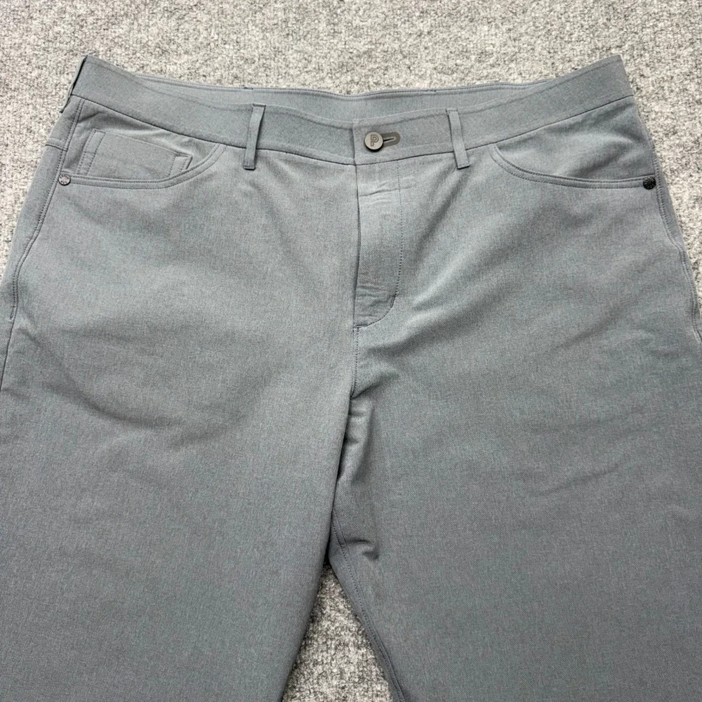 Public Rec Mens All Day Every Day 5-Pocket Straight Pants Grey 38x32 Stretch
